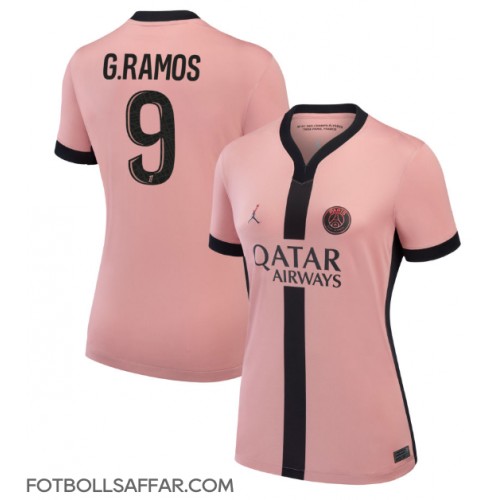 Paris Saint-Germain Goncalo Ramos #9 Tredjeställ Dam 2024-25 Kortärmad